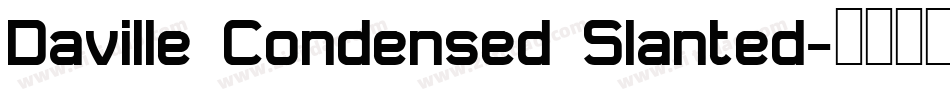Daville Condensed Slanted字体转换